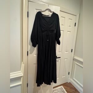 Etro  Black Long Sleeve Maxi Dress